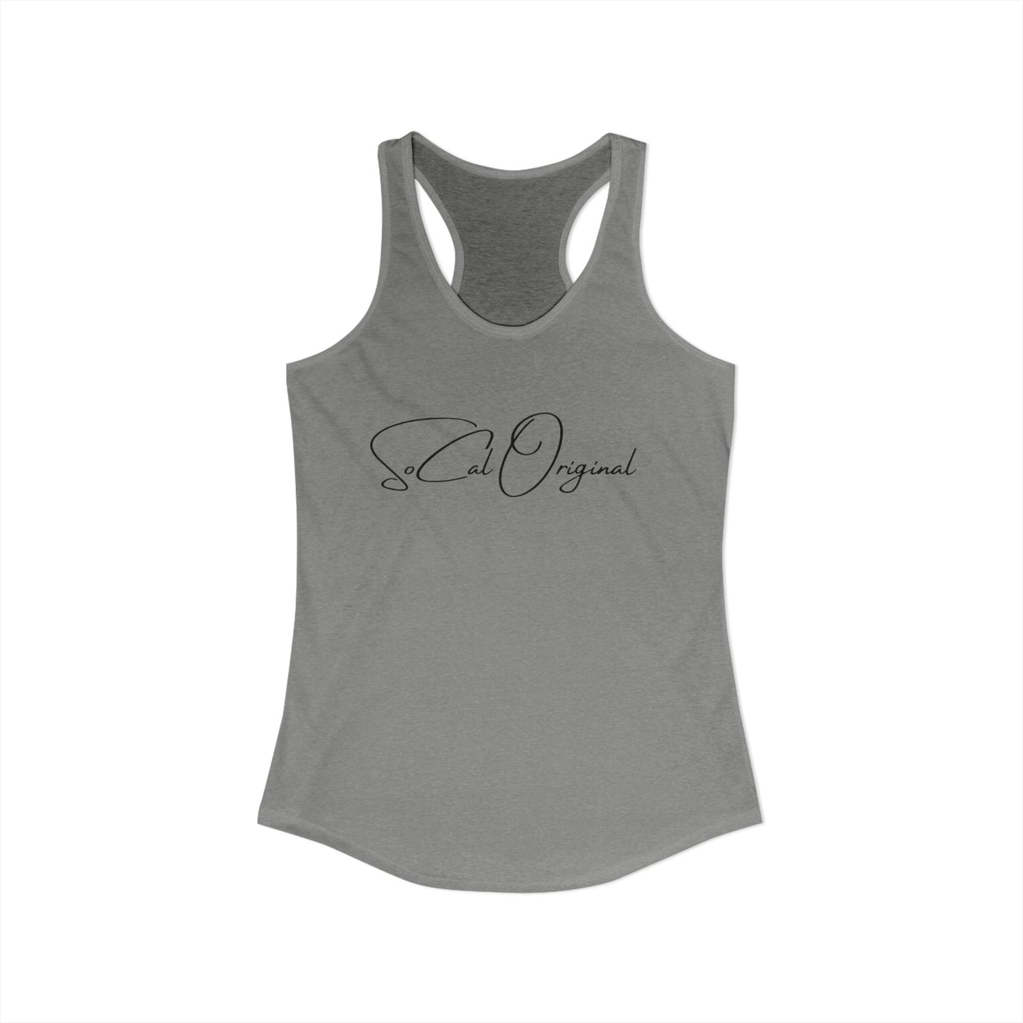 SoCal Original Script + Surfboard Women's Ideal Racerback Tank