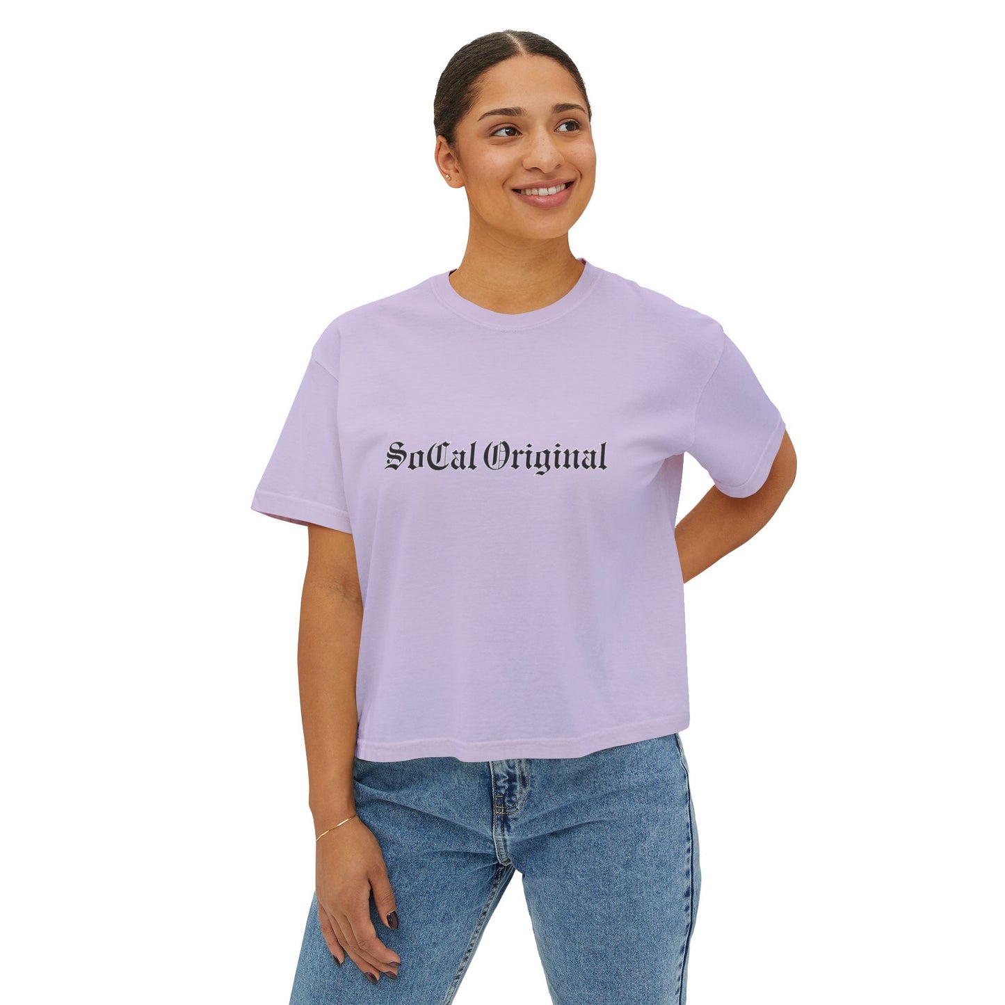 SoCal Original Old English Women's Boxy Tee