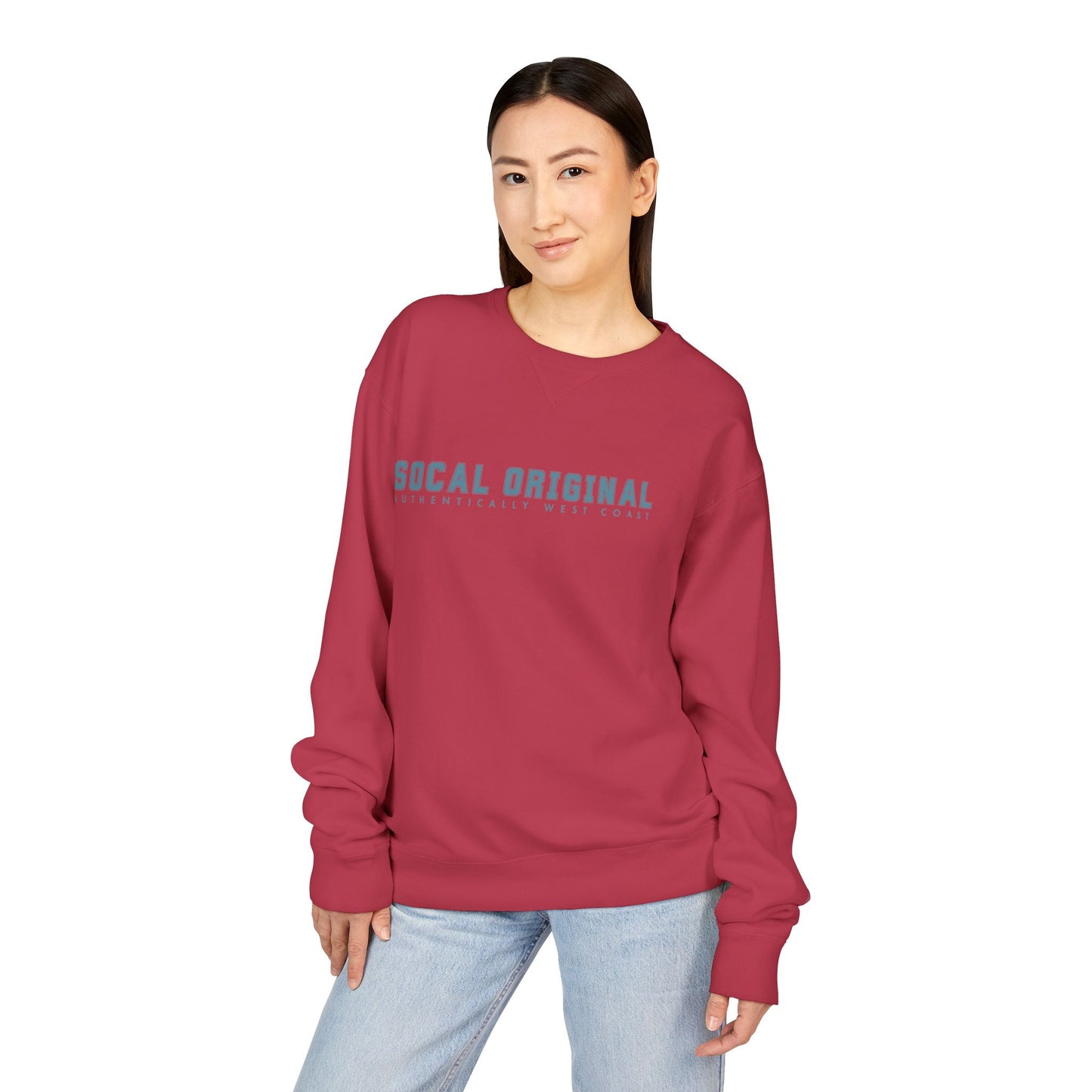 SoCal Original Collegiate Logo Unisex ComfortWash® Garment Dyed Crewneck Sweatshirt