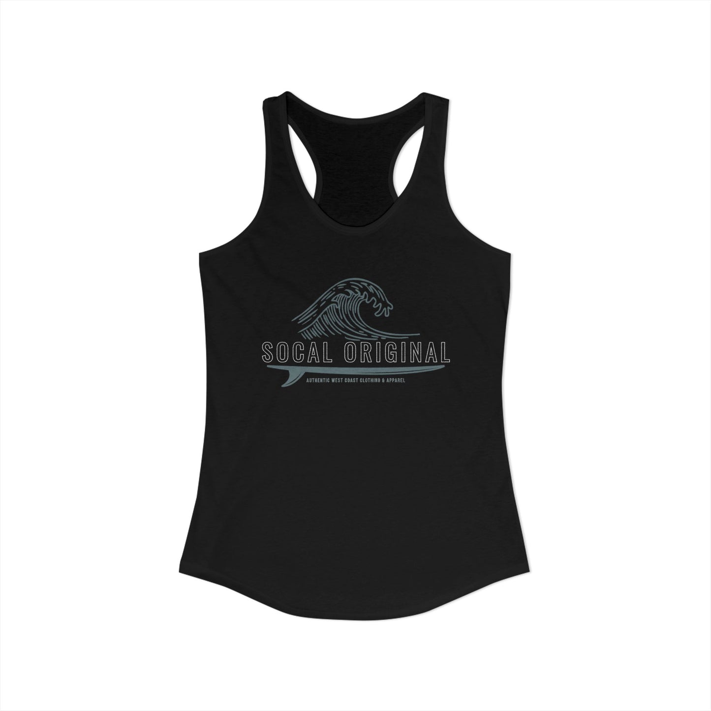 SoCal Original Wave Logo Women's Ideal Racerback Tank