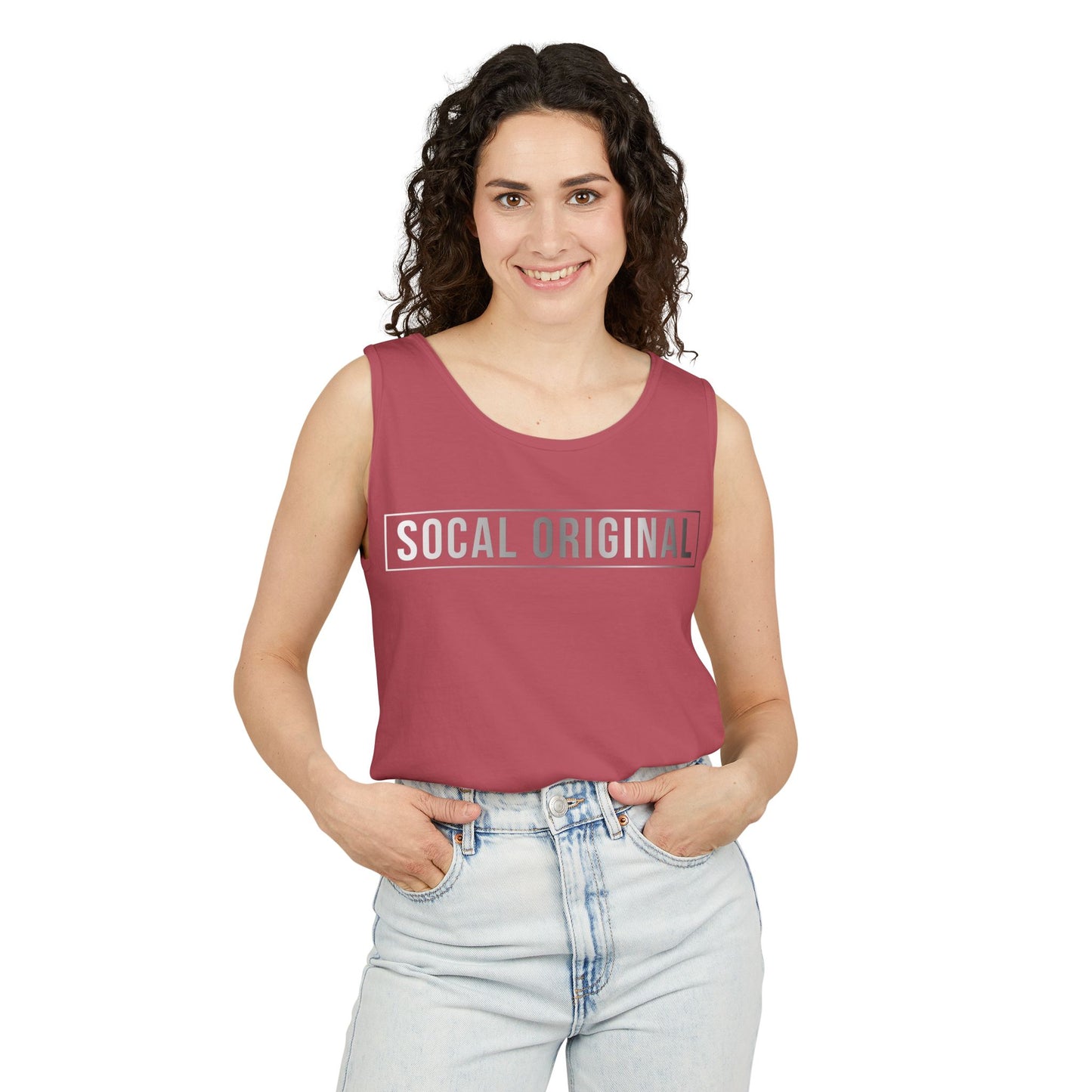 SoCal Original Metal Logo Unisex Garment-Dyed Tank Top