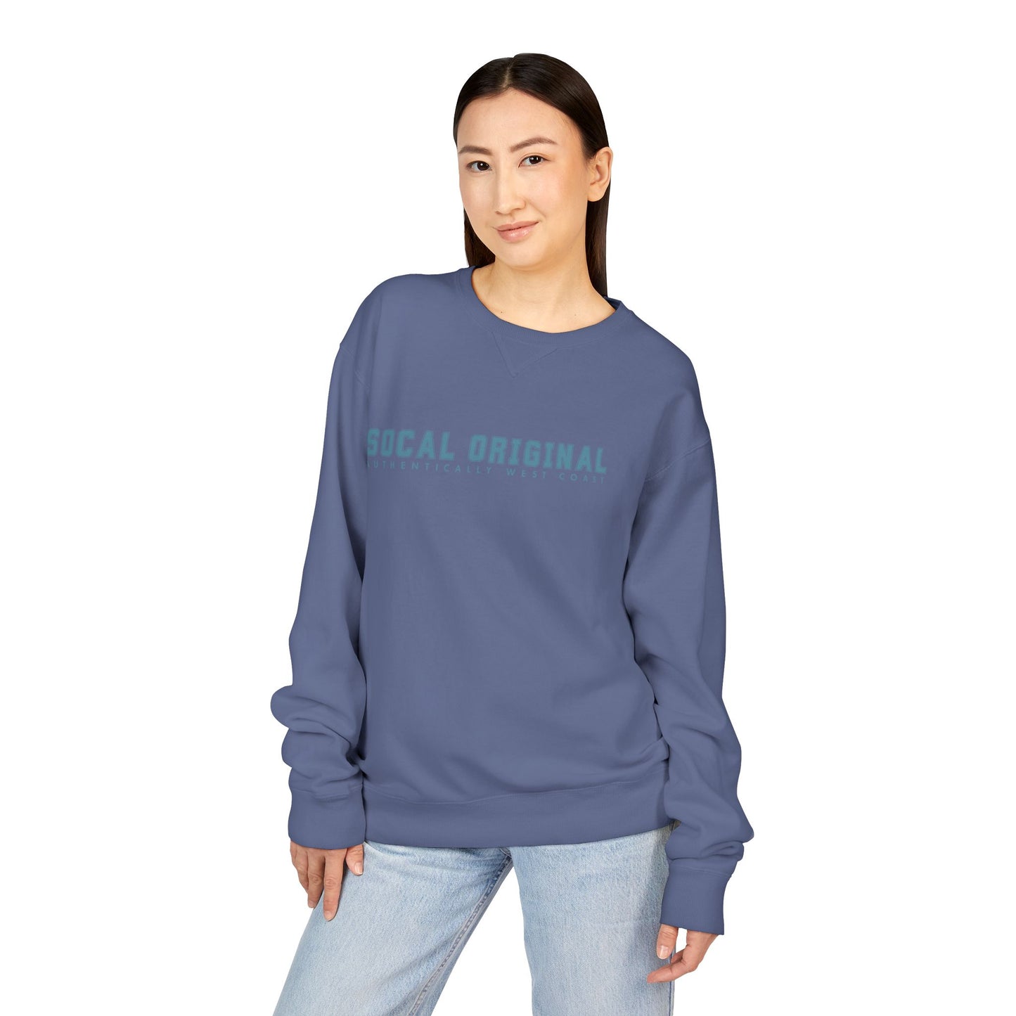 SoCal Original Collegiate Logo Unisex ComfortWash® Garment Dyed Crewneck Sweatshirt