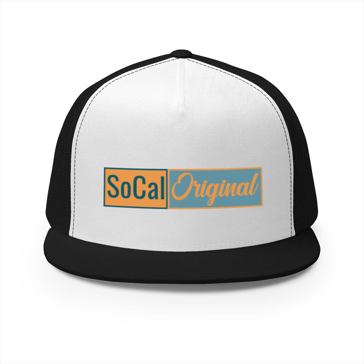 SoCal Original Color Block 5 Panel Trucker Cap