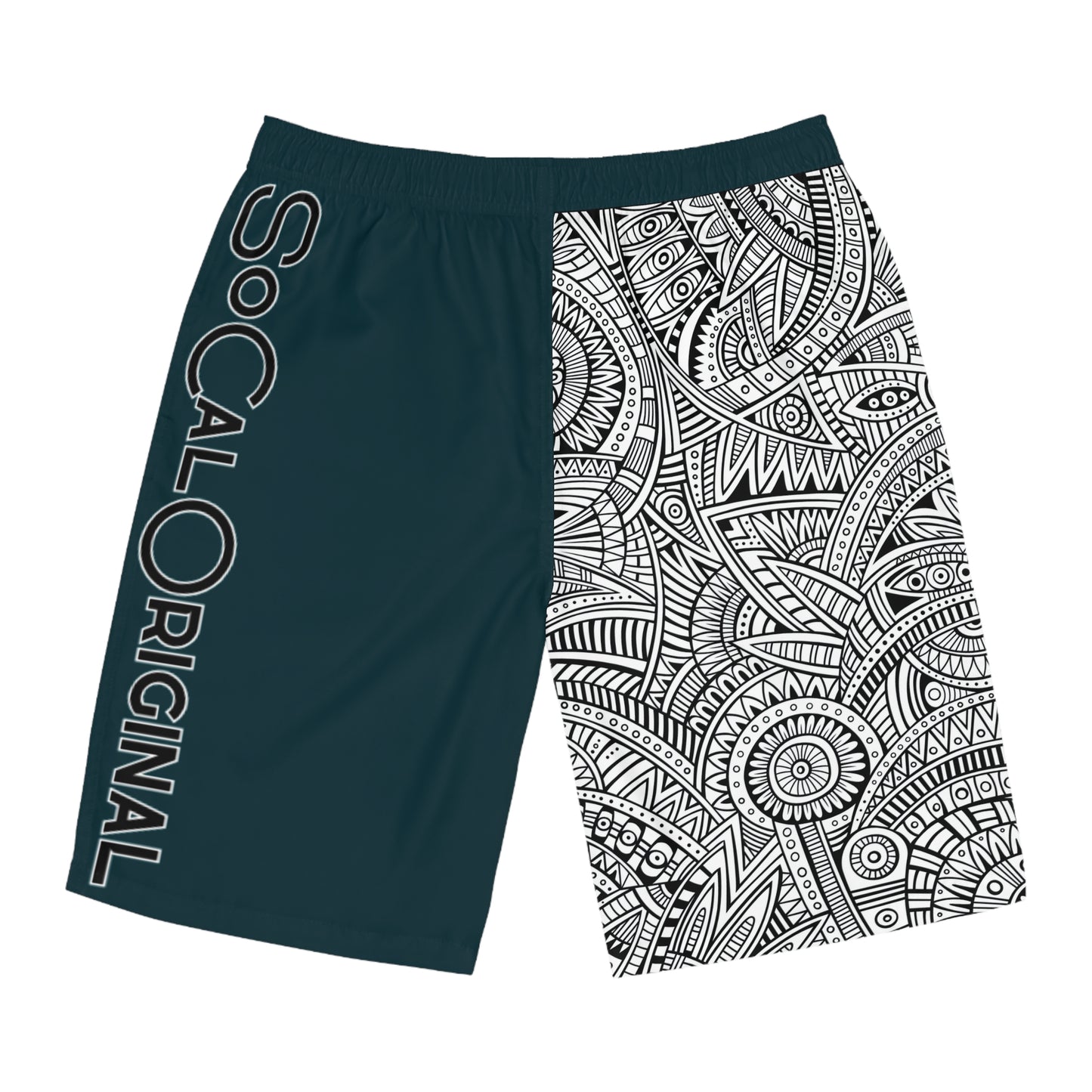 Tribal Split Men's Board Shorts (AOP)