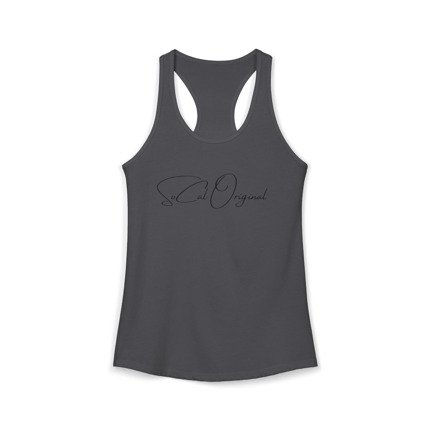 SoCal Original Script + Surfboard Women's Ideal Racerback Tank