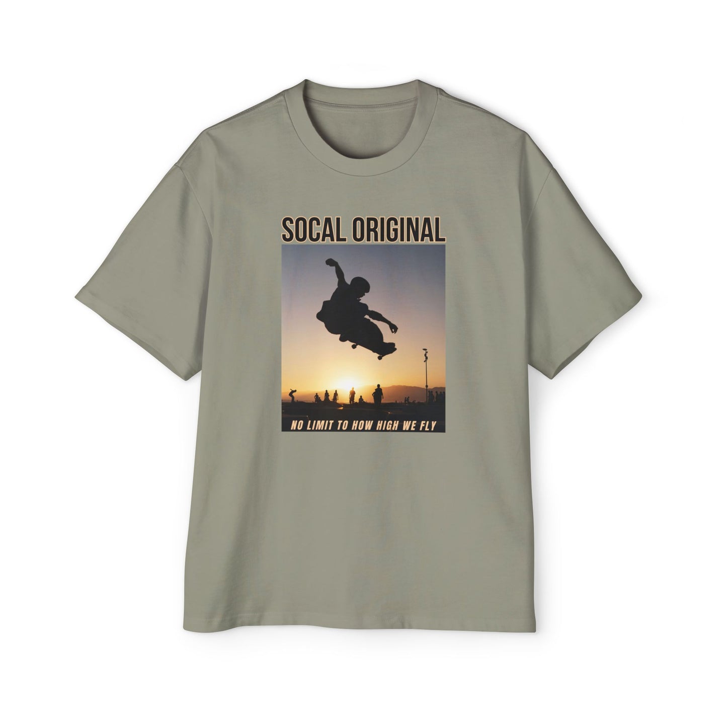 No Limit To HOw High We Fly Men's Heavy Oversized Tee