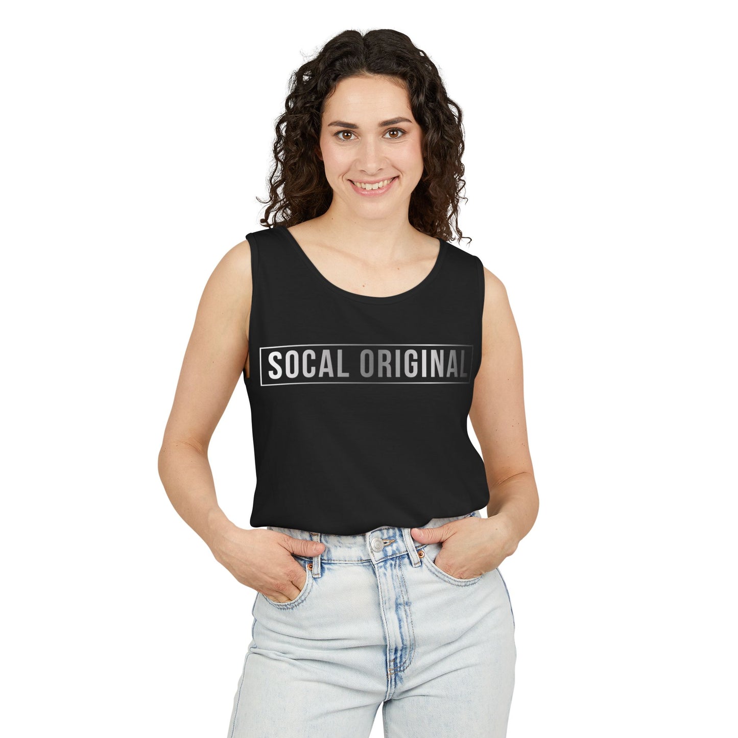 SoCal Original Metal Logo Unisex Garment-Dyed Tank Top