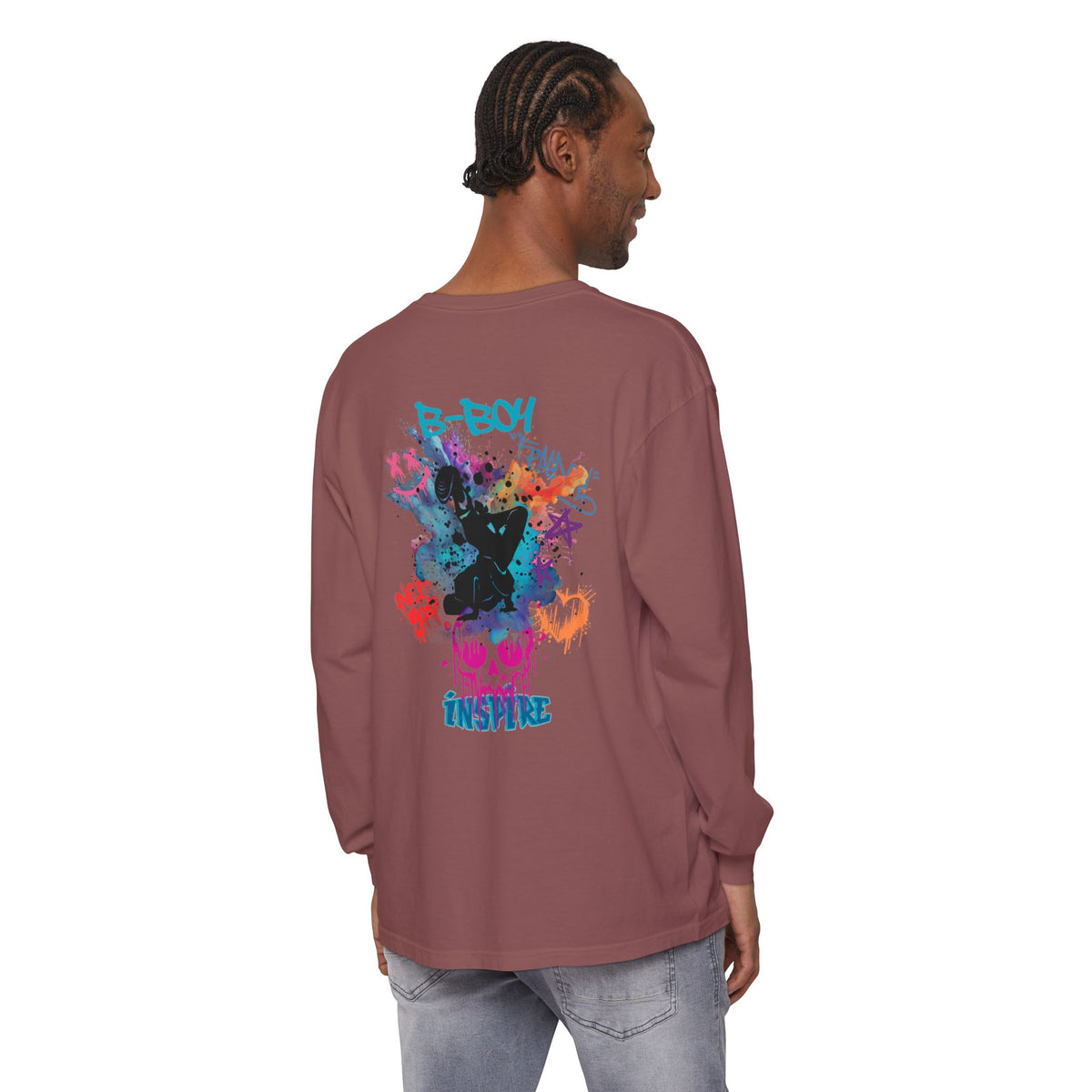SoCal Original B-Boy Unisex Garment-dyed Long Sleeve T-Shirt