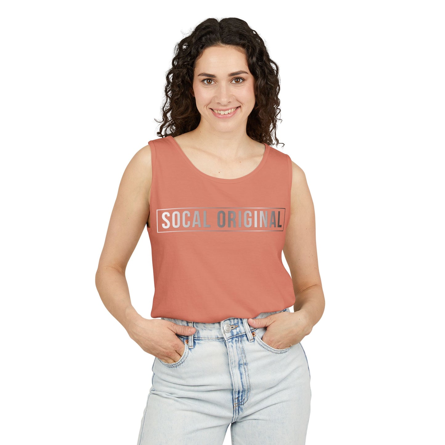 SoCal Original Metal Logo Unisex Garment-Dyed Tank Top