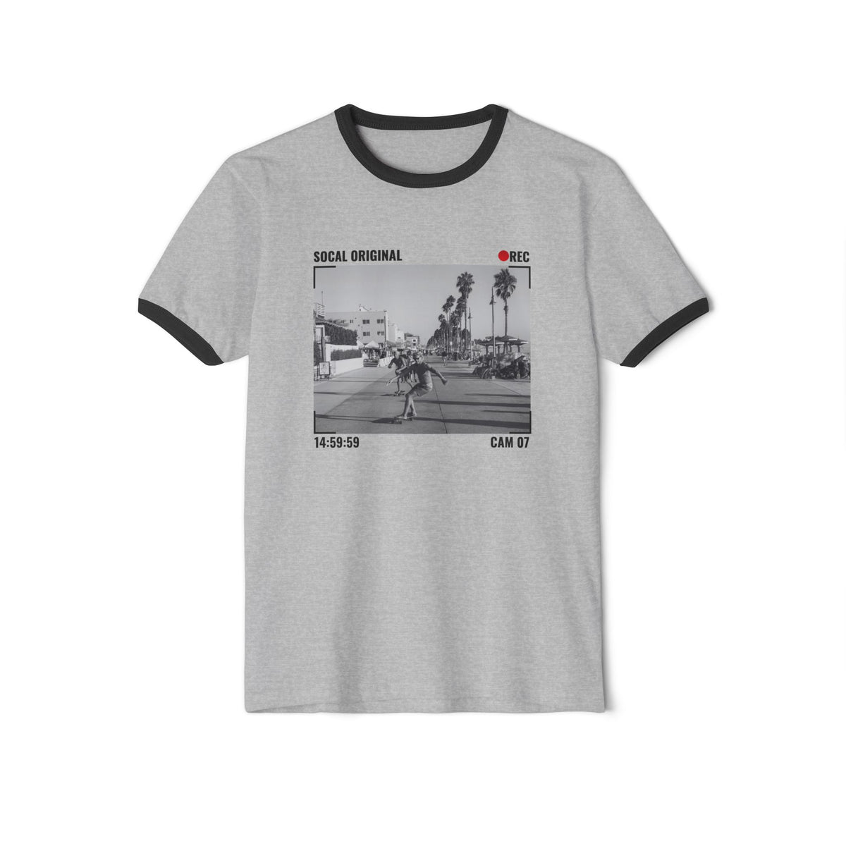 Venice Beach CAM 05 Unisex Cotton Ringer T-Shirt