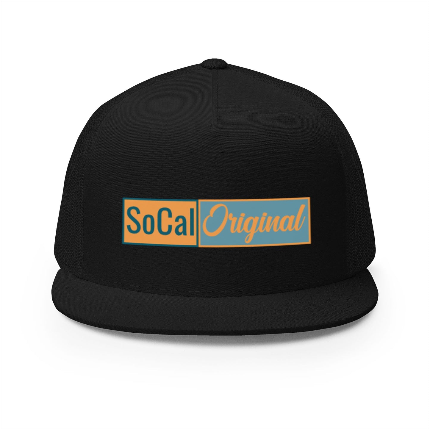 SoCal Original Color Block 5 Panel Trucker Cap