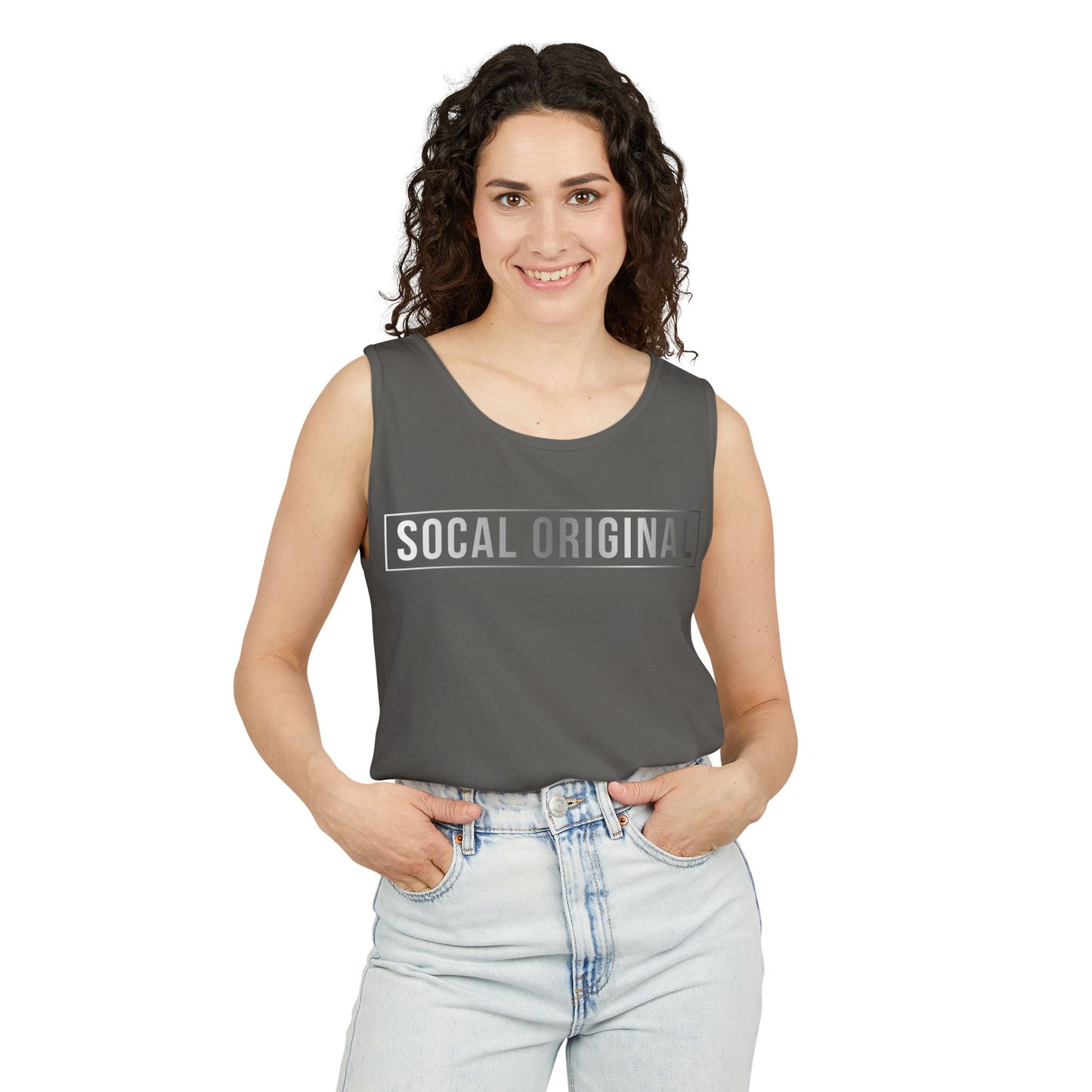 SoCal Original Metal Logo Unisex Garment-Dyed Tank Top