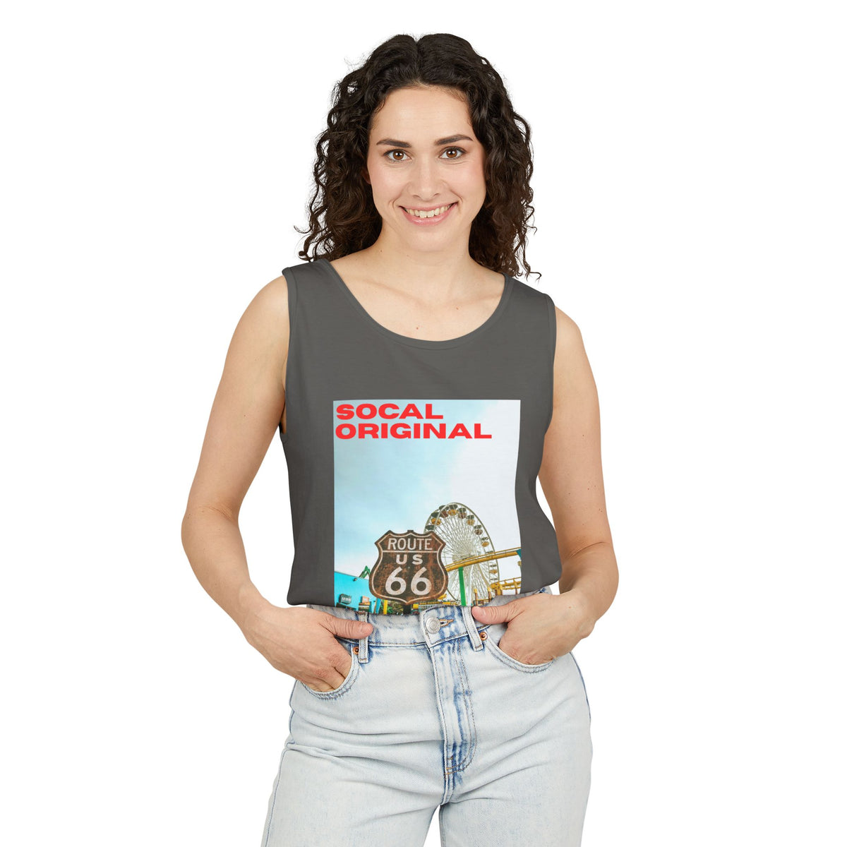 Route 66 Santa Monica Unisex Garment-Dyed Tank Top