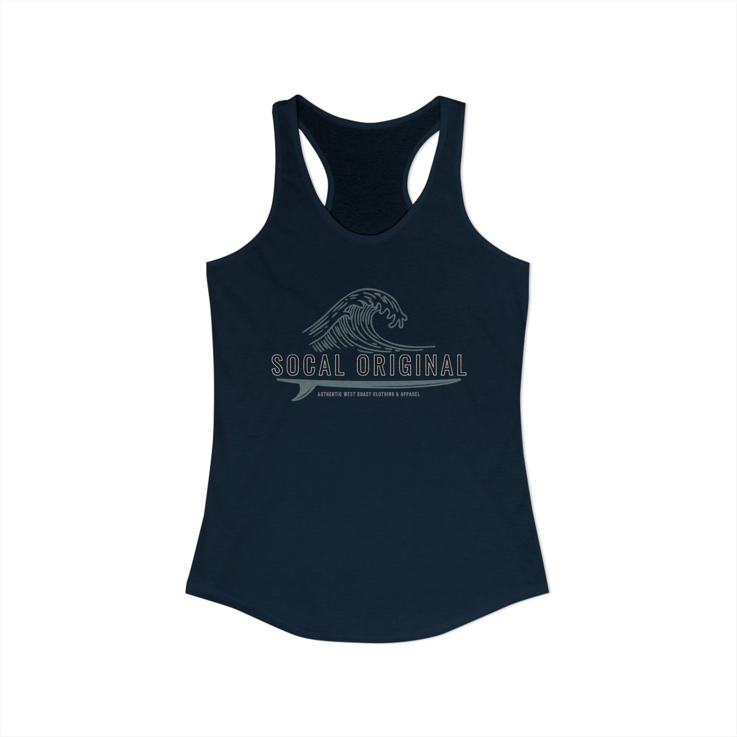 SoCal Original Wave Logo Women's Ideal Racerback Tank