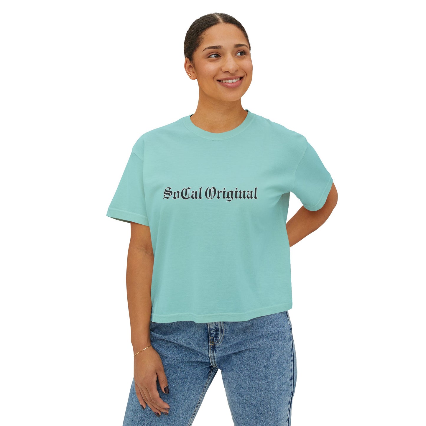 SoCal Original Old English Women's Boxy Tee