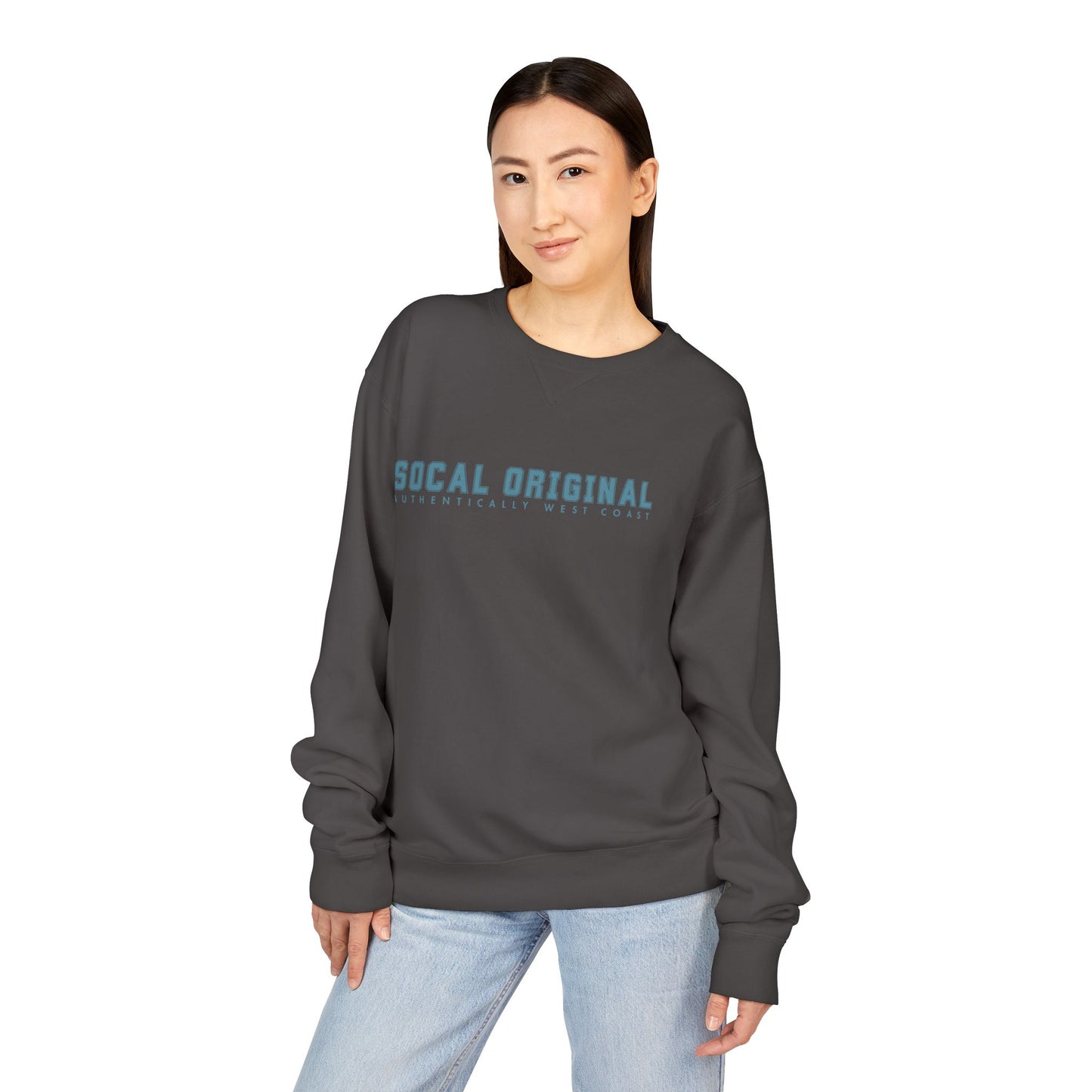 SoCal Original Collegiate Logo Unisex ComfortWash® Garment Dyed Crewneck Sweatshirt