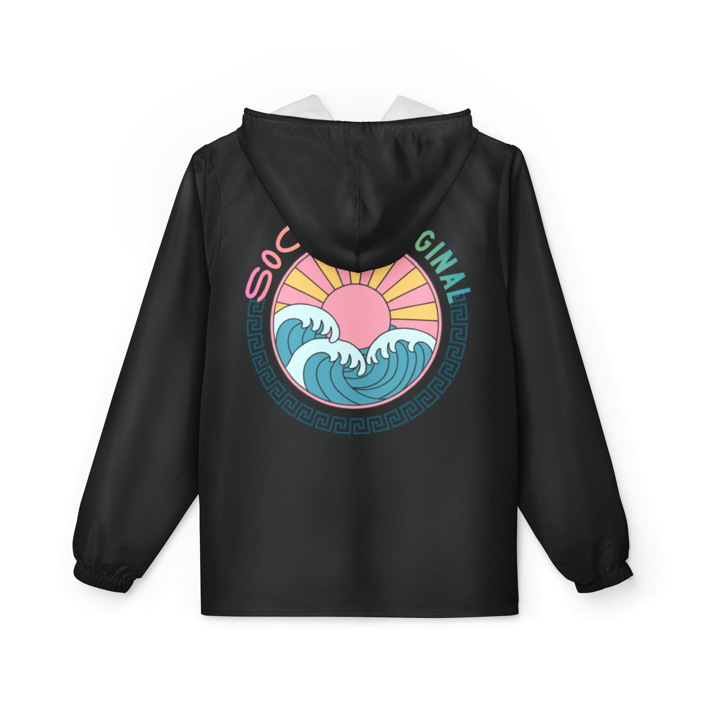 SoCal Original Retro Sunset Windbreaker Jacket (AOP)