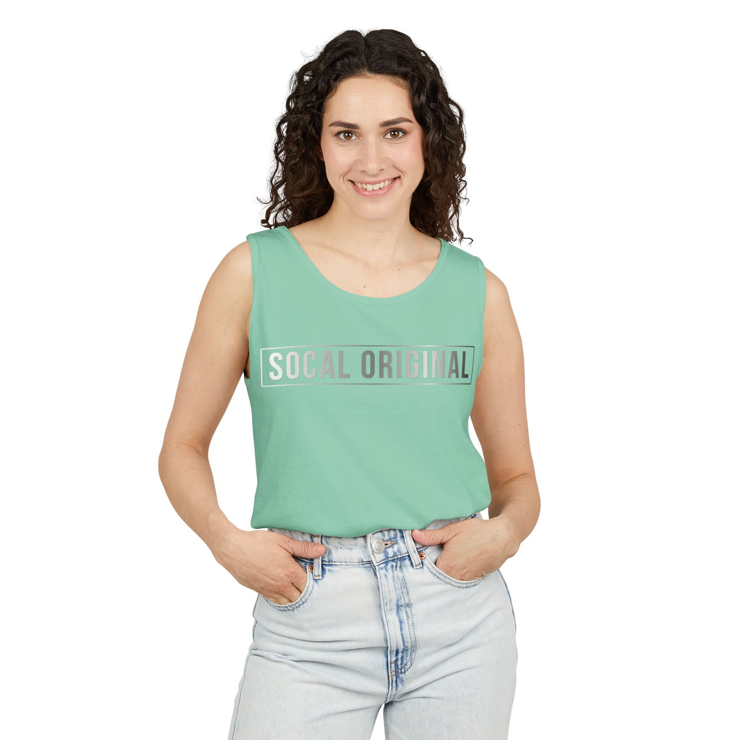 SoCal Original Metal Logo Unisex Garment-Dyed Tank Top