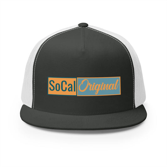 SoCal Original Color Block 5 Panel Trucker Cap