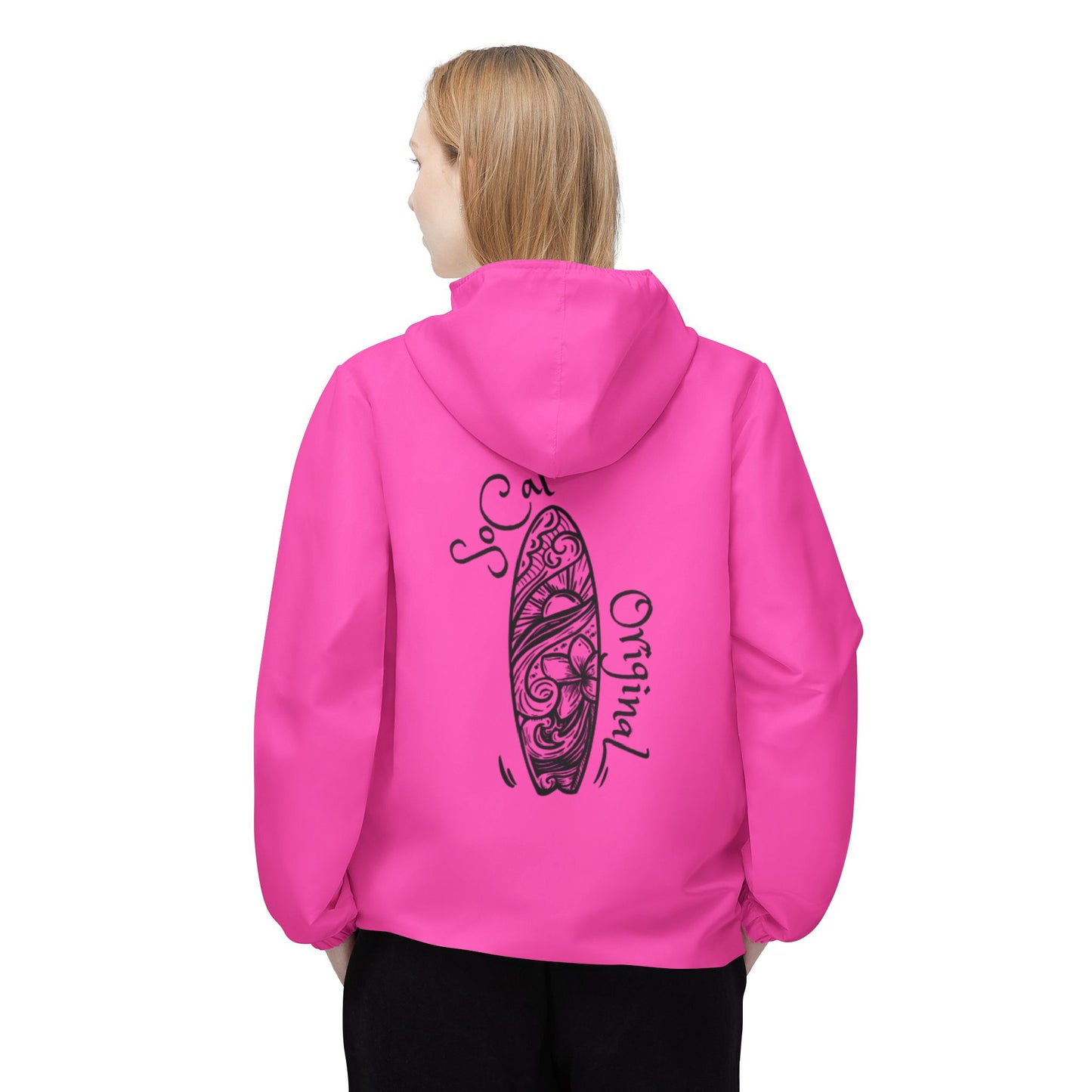 SoCal Original Artsy Surfboard Windbreaker Jacket (AOP)
