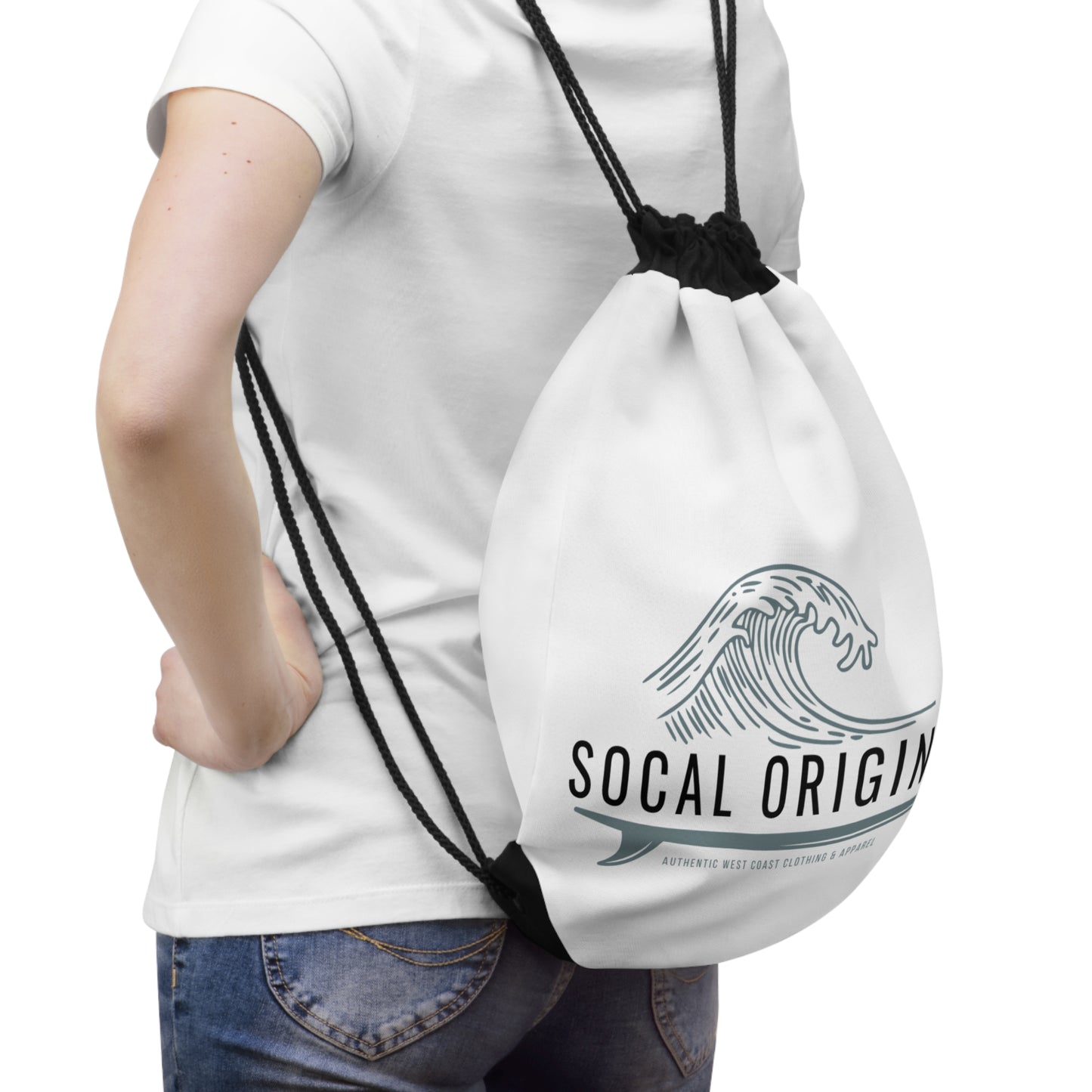 SoCal Original Wave Logo Drawstring Bag