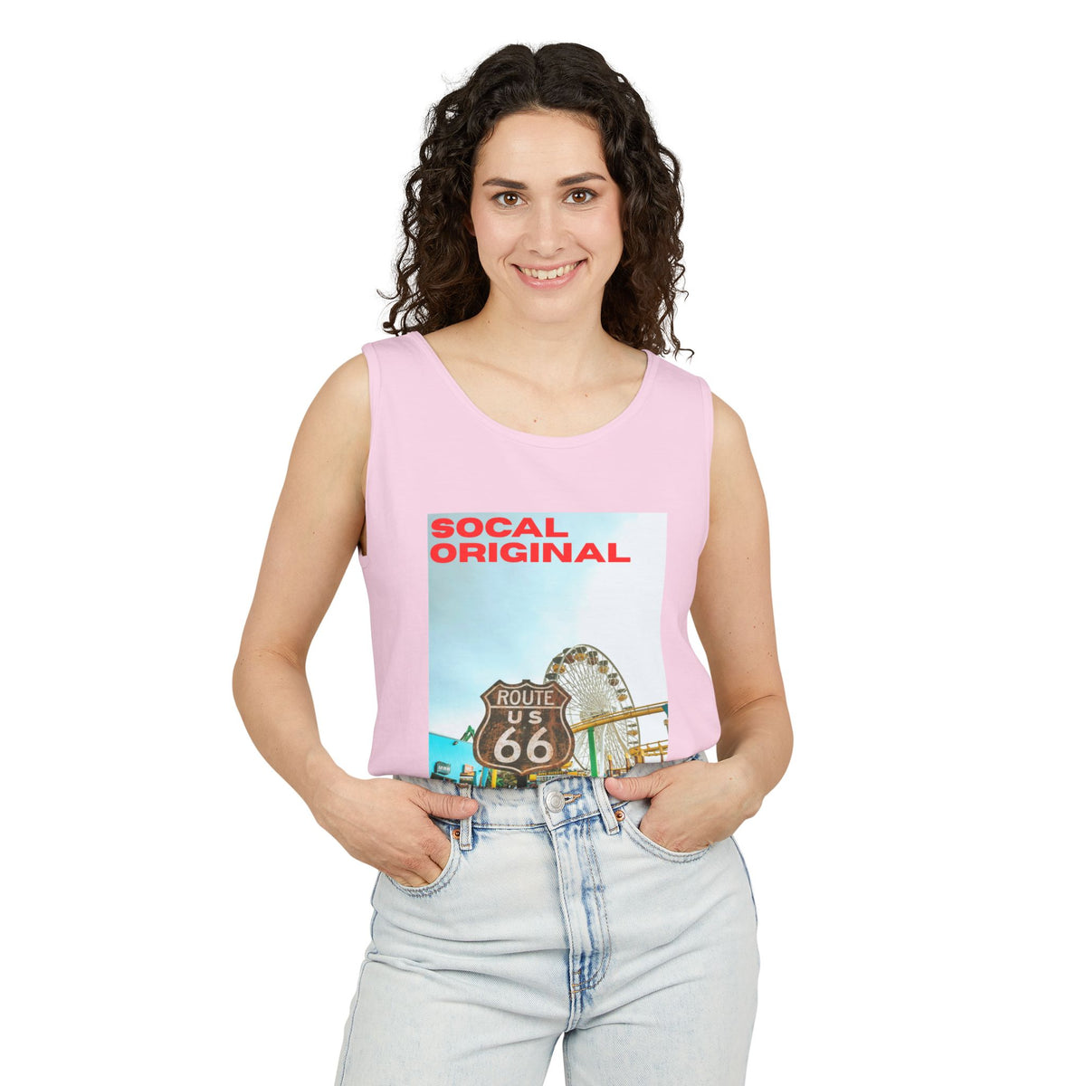 Route 66 Santa Monica Unisex Garment-Dyed Tank Top