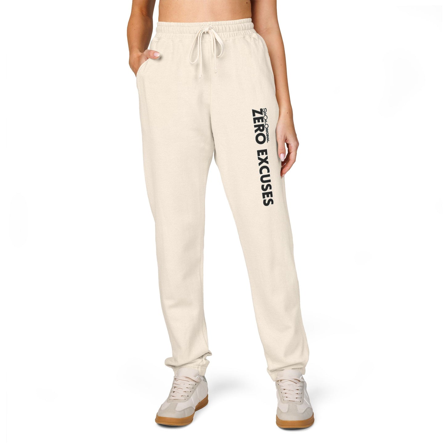 Zero Excuses Unisex Garment-Dyed Fleece Sweatpants