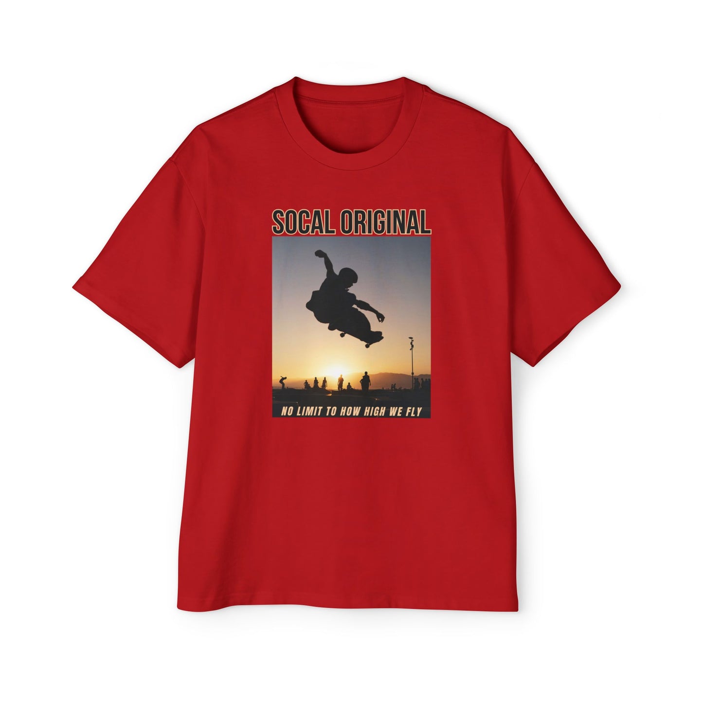 No Limit To HOw High We Fly Men's Heavy Oversized Tee