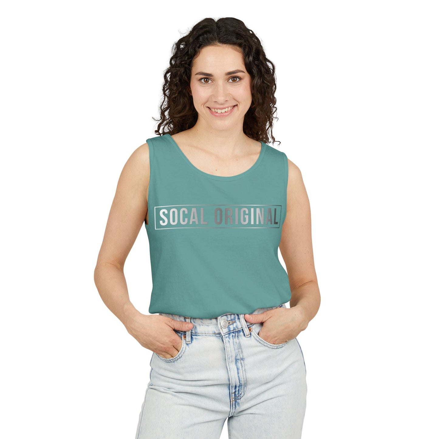 SoCal Original Metal Logo Unisex Garment-Dyed Tank Top