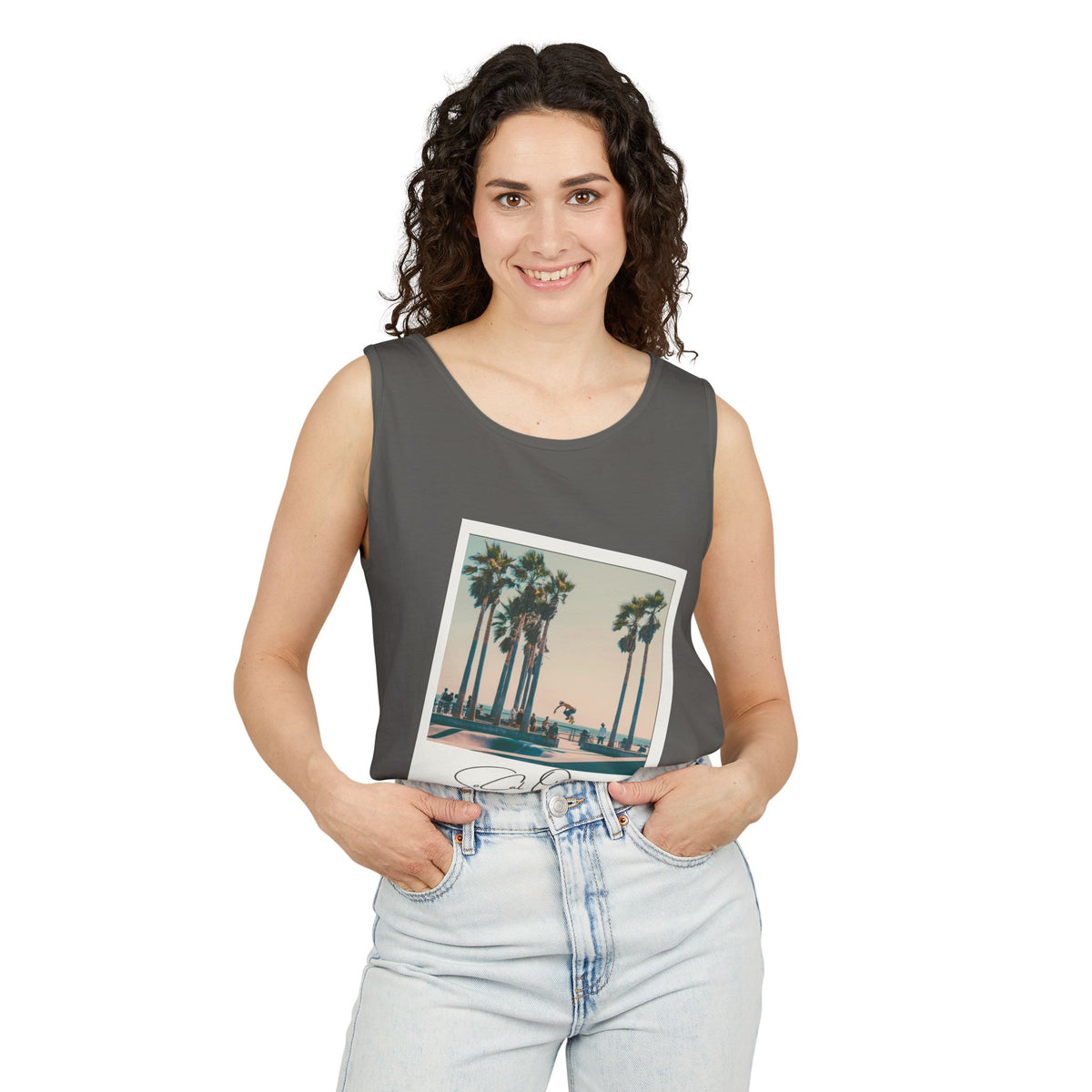SoCal Original 98 Polaroid Unisex Garment-Dyed Tank Top