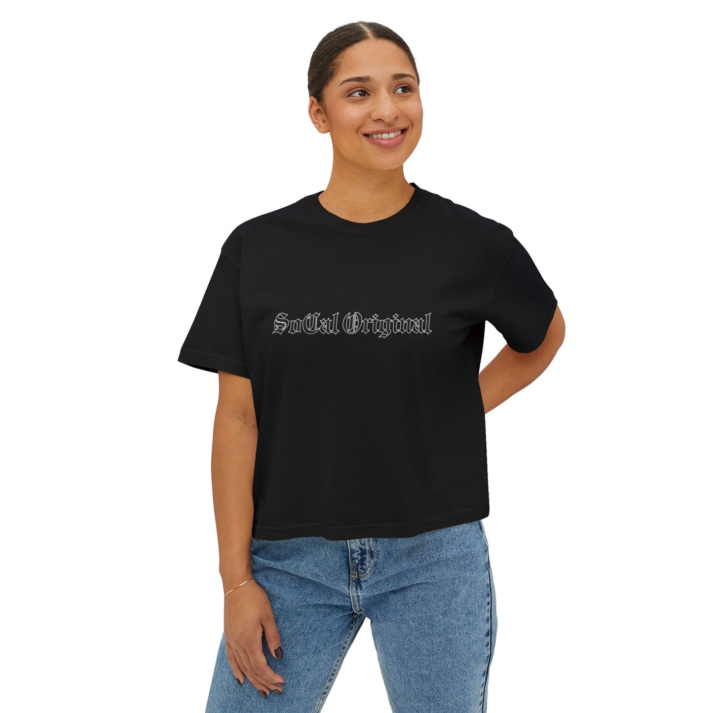 SoCal Original Old English Women's Boxy Tee