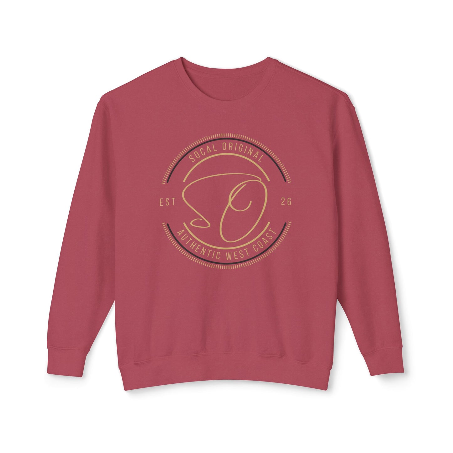 SoCal Original Badge Unisex Lightweight Crewneck Sweatshirt