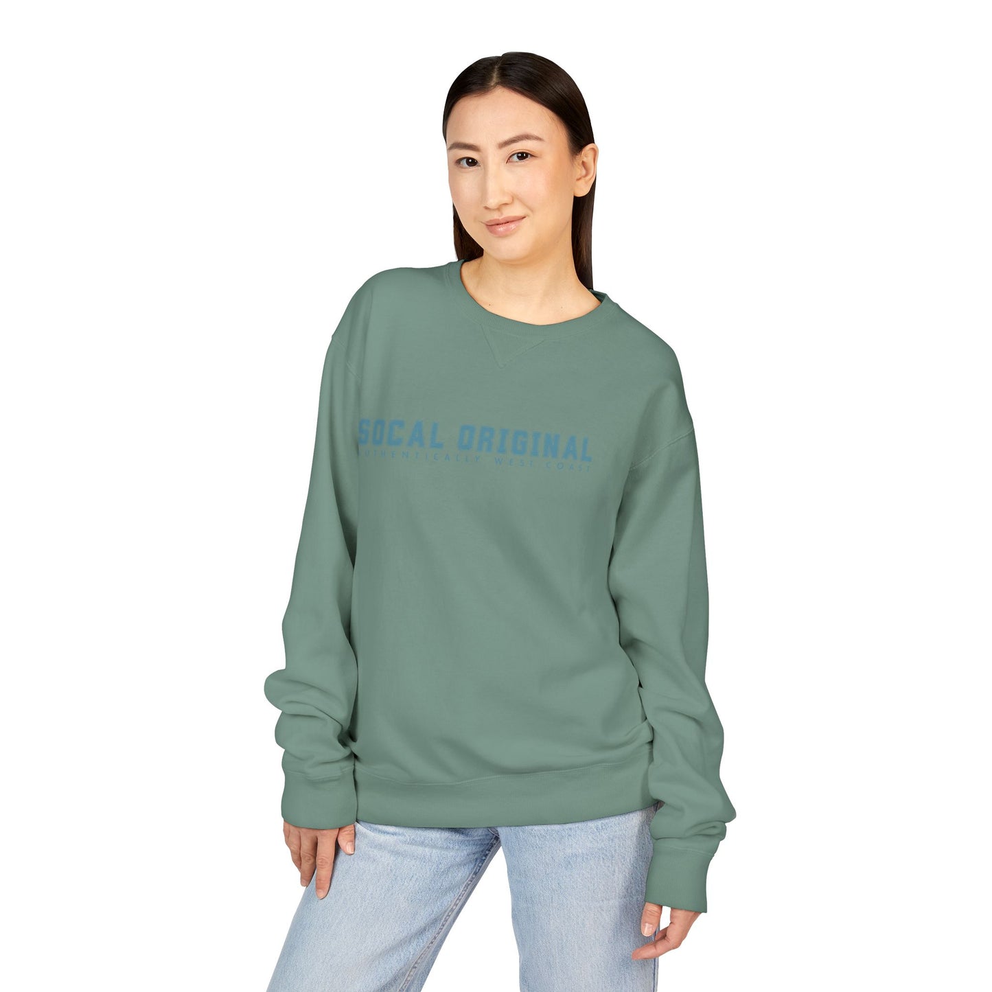 SoCal Original Collegiate Logo Unisex ComfortWash® Garment Dyed Crewneck Sweatshirt