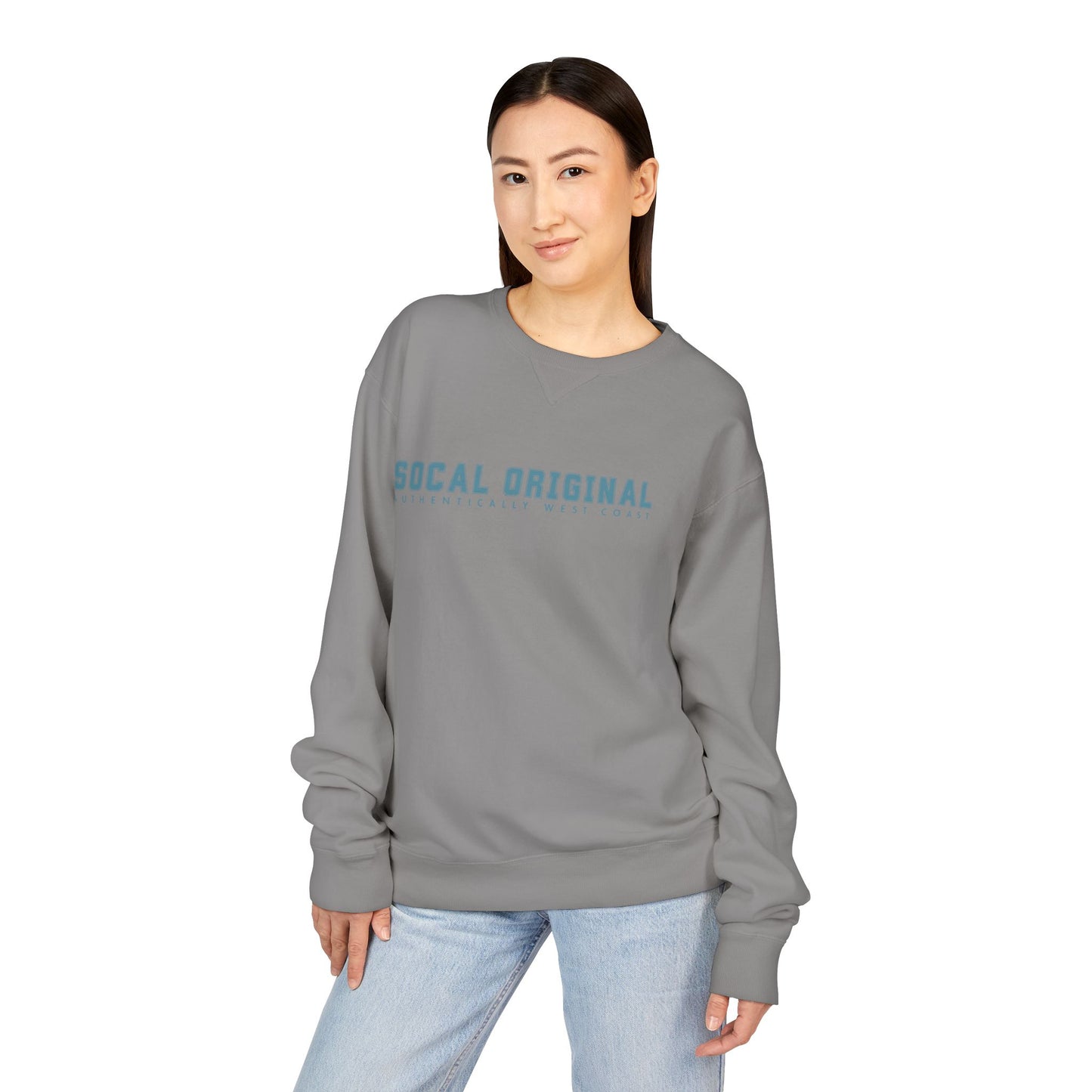 SoCal Original Collegiate Logo Unisex ComfortWash® Garment Dyed Crewneck Sweatshirt