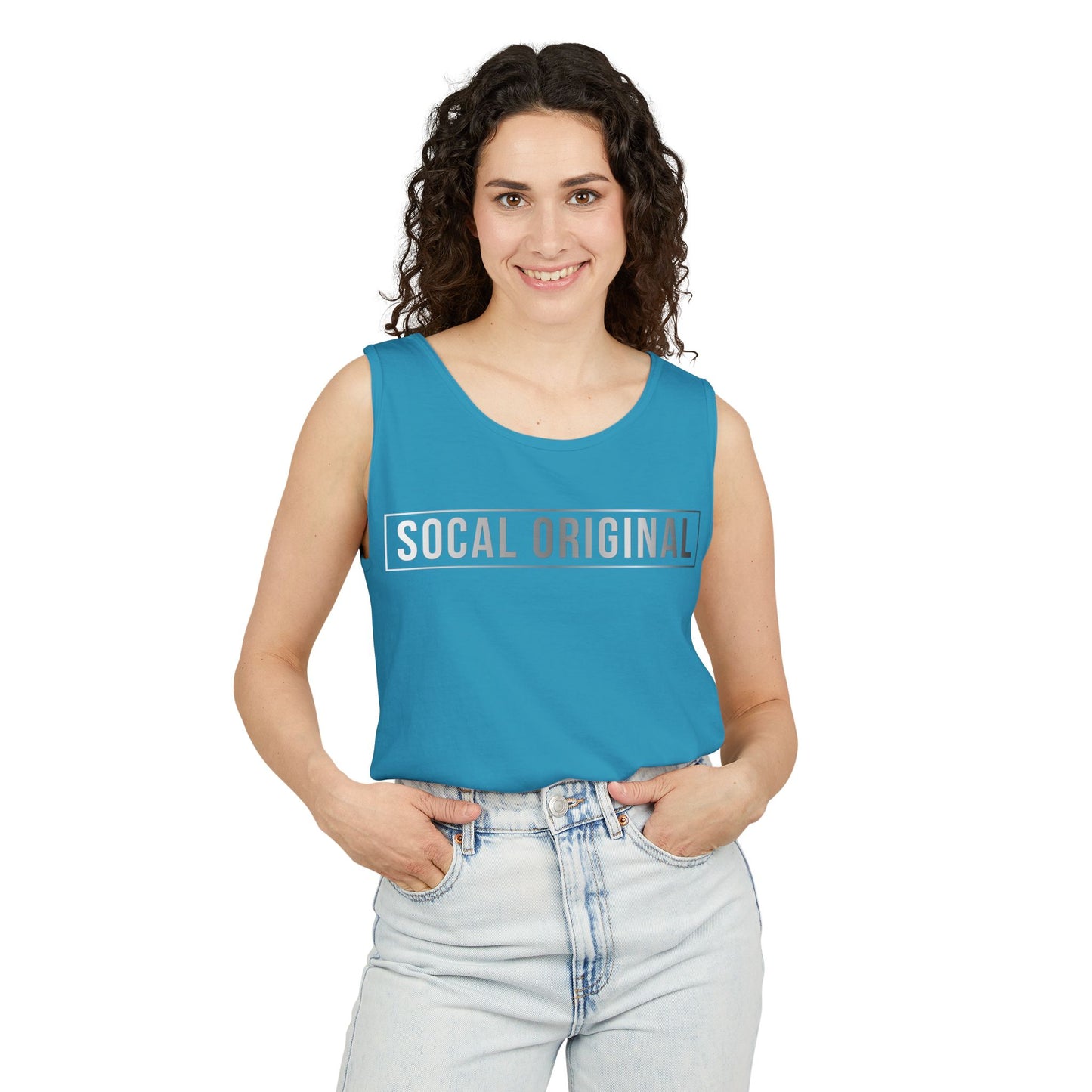 SoCal Original Metal Logo Unisex Garment-Dyed Tank Top