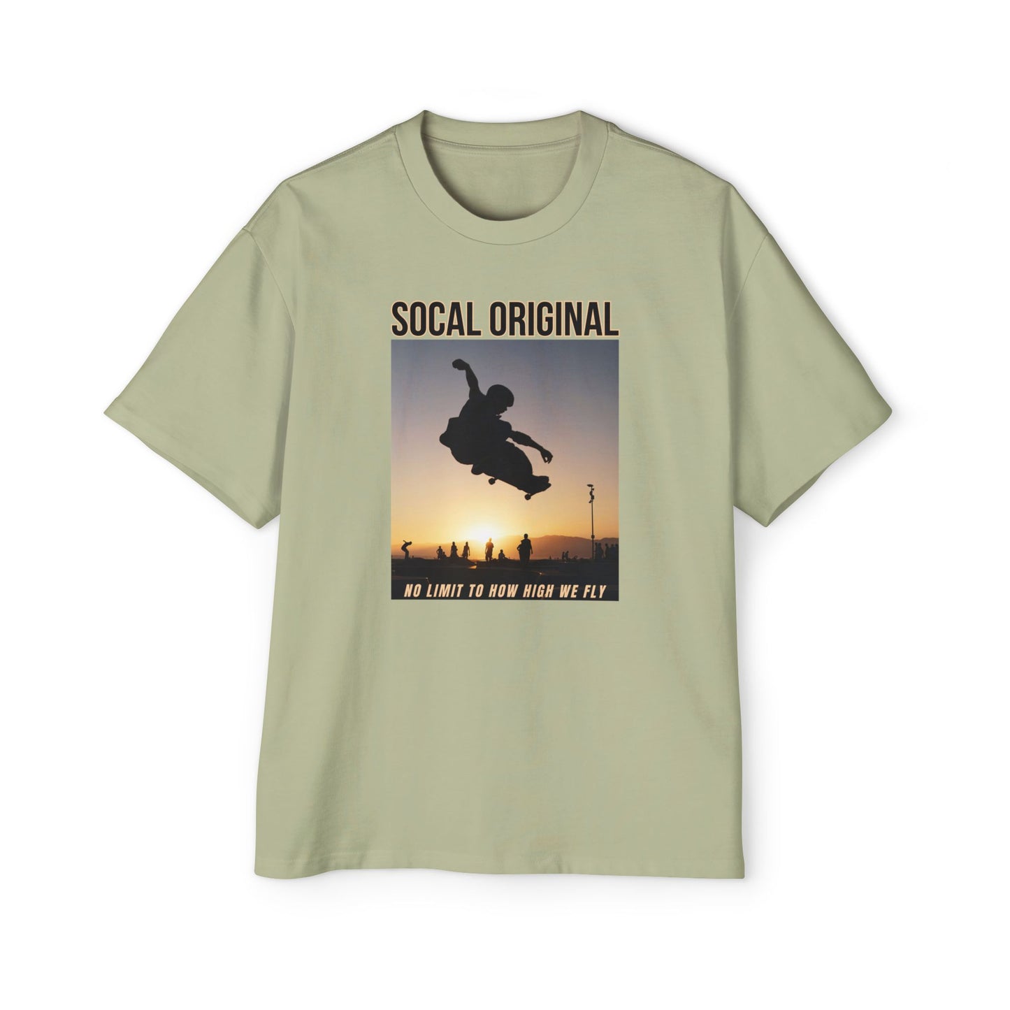 No Limit To HOw High We Fly Men's Heavy Oversized Tee