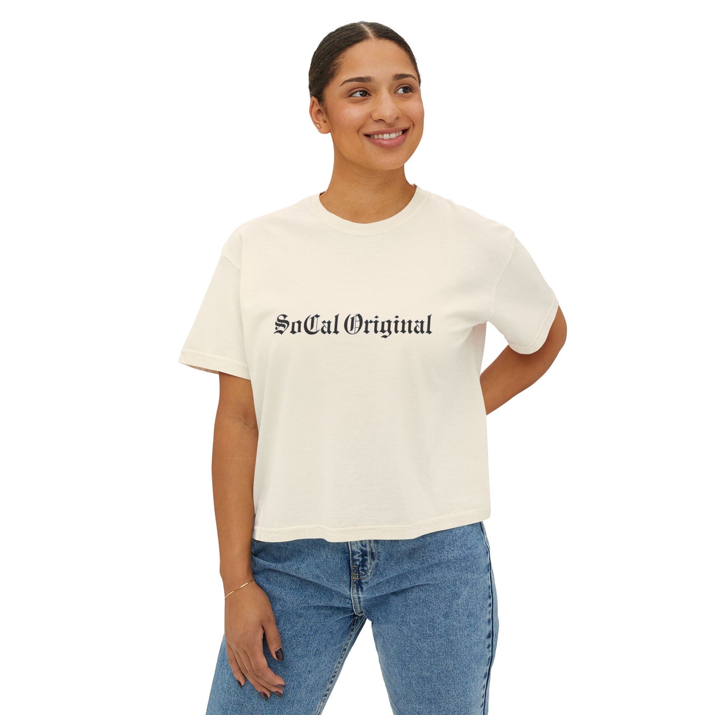 SoCal Original Old English Women's Boxy Tee