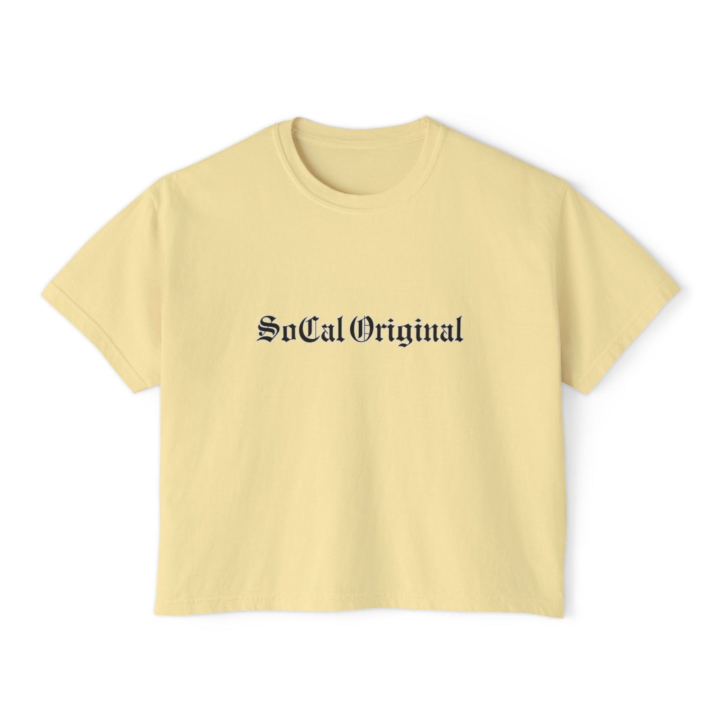 SoCal Original Old English Women's Boxy Tee