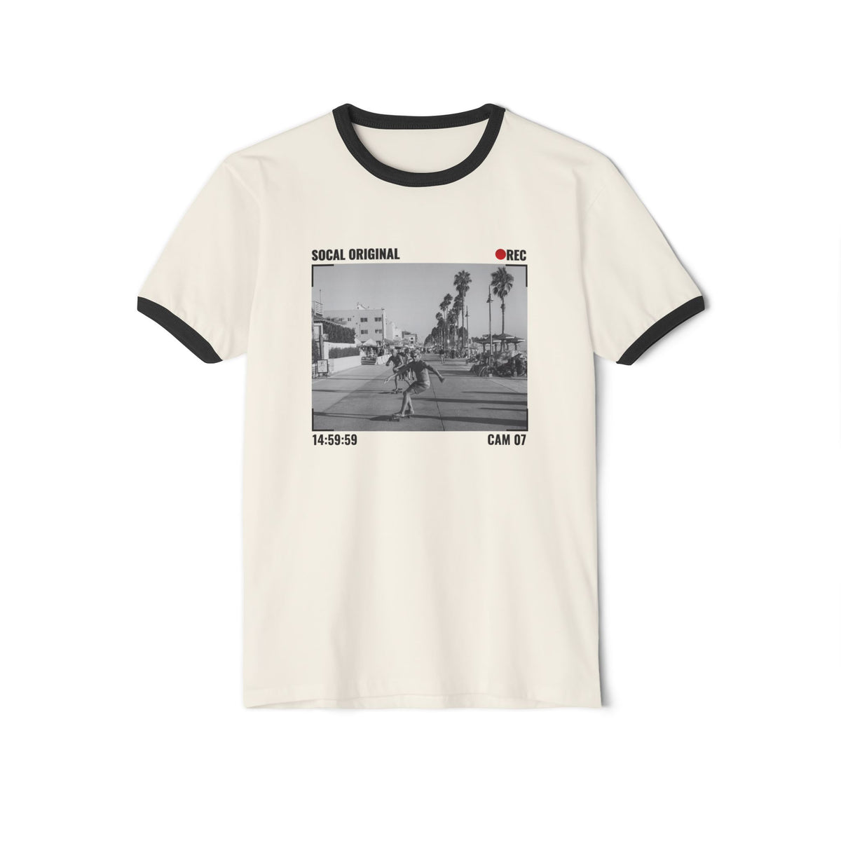 Venice Beach CAM 05 Unisex Cotton Ringer T-Shirt