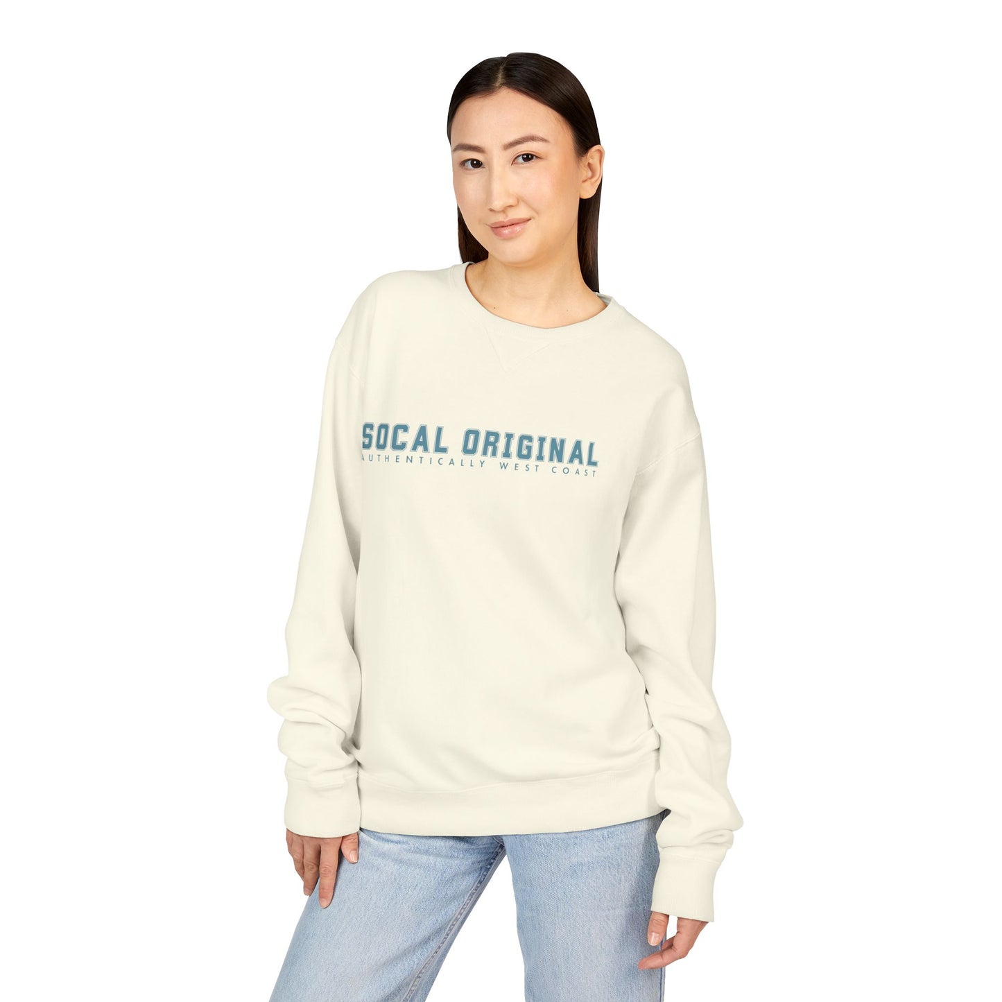 SoCal Original Collegiate Logo Unisex ComfortWash® Garment Dyed Crewneck Sweatshirt